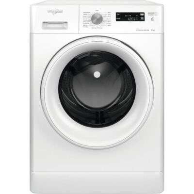 Lave-linge hublot WHIRLPOOL FFSPL9269WFR Freshcare - 9 kg - Induction - L60cm - 1200 trs/min - Classe A - Blanc