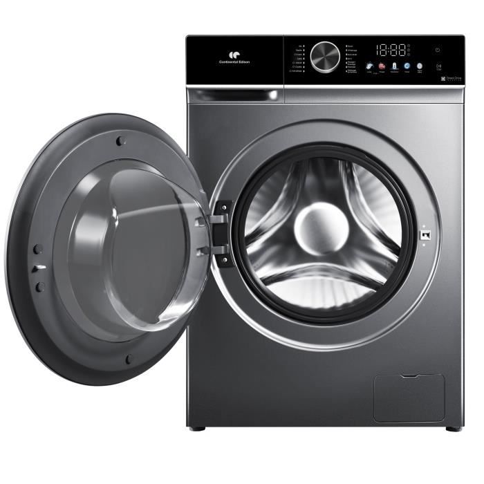 Lave-linge hublot - CONTINENTAL EDISON - CELL1012DDS1 - 10kg - MOTEUR INDUCTION DIRECTE SANS COURROIE -60 cm - 1200 trs/min - Silver – Image 2