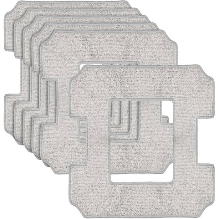 6 Pièces Microfibre Lingette Robot Lave Vitre,Lingette de nettoyage pour robots laveurs de vitres W1/ W1 Pro/ W2