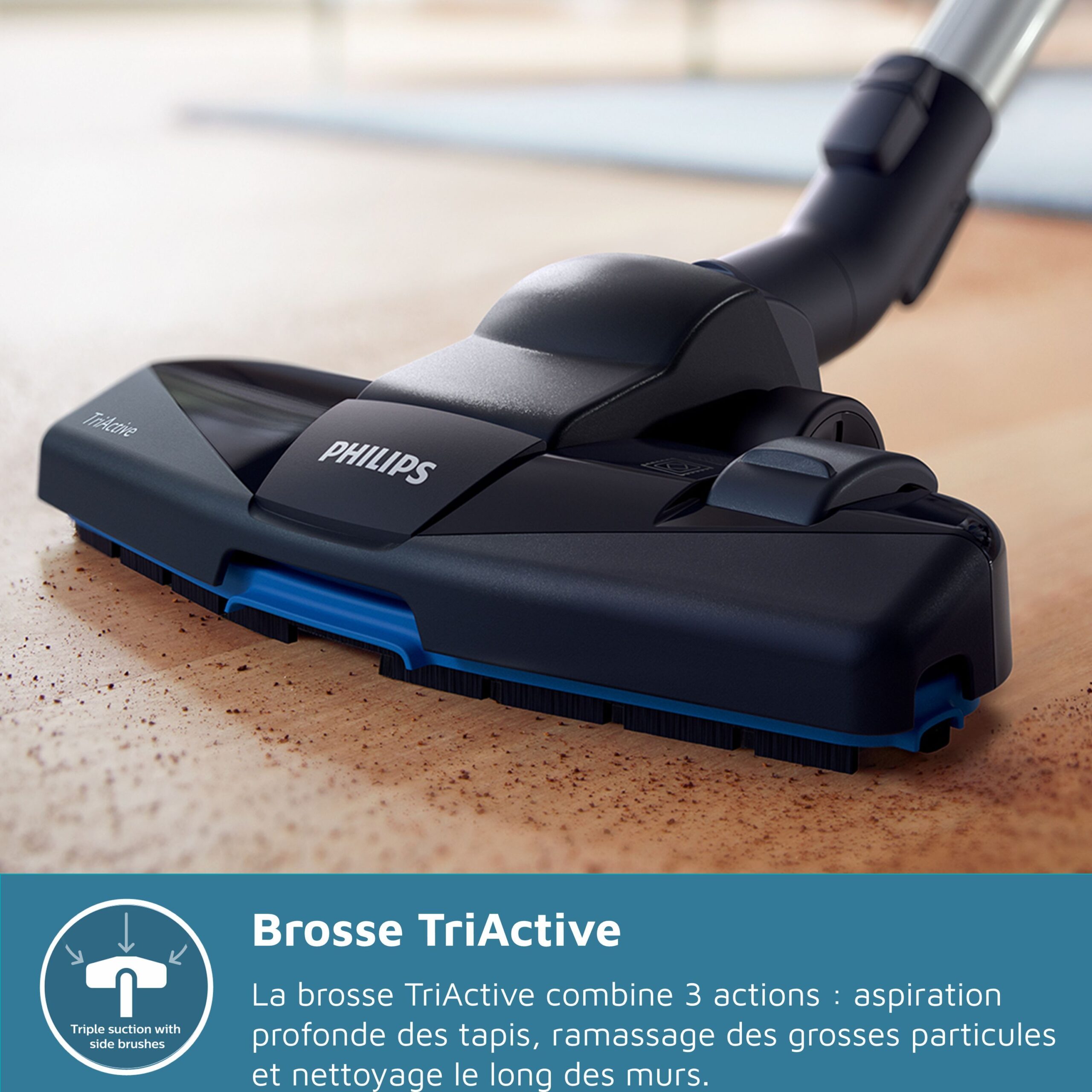 Aspirateur avec sac - PHILIPS - XD3112/09 - Série 3000 Performer Compact - 900W - Noir – Image 6