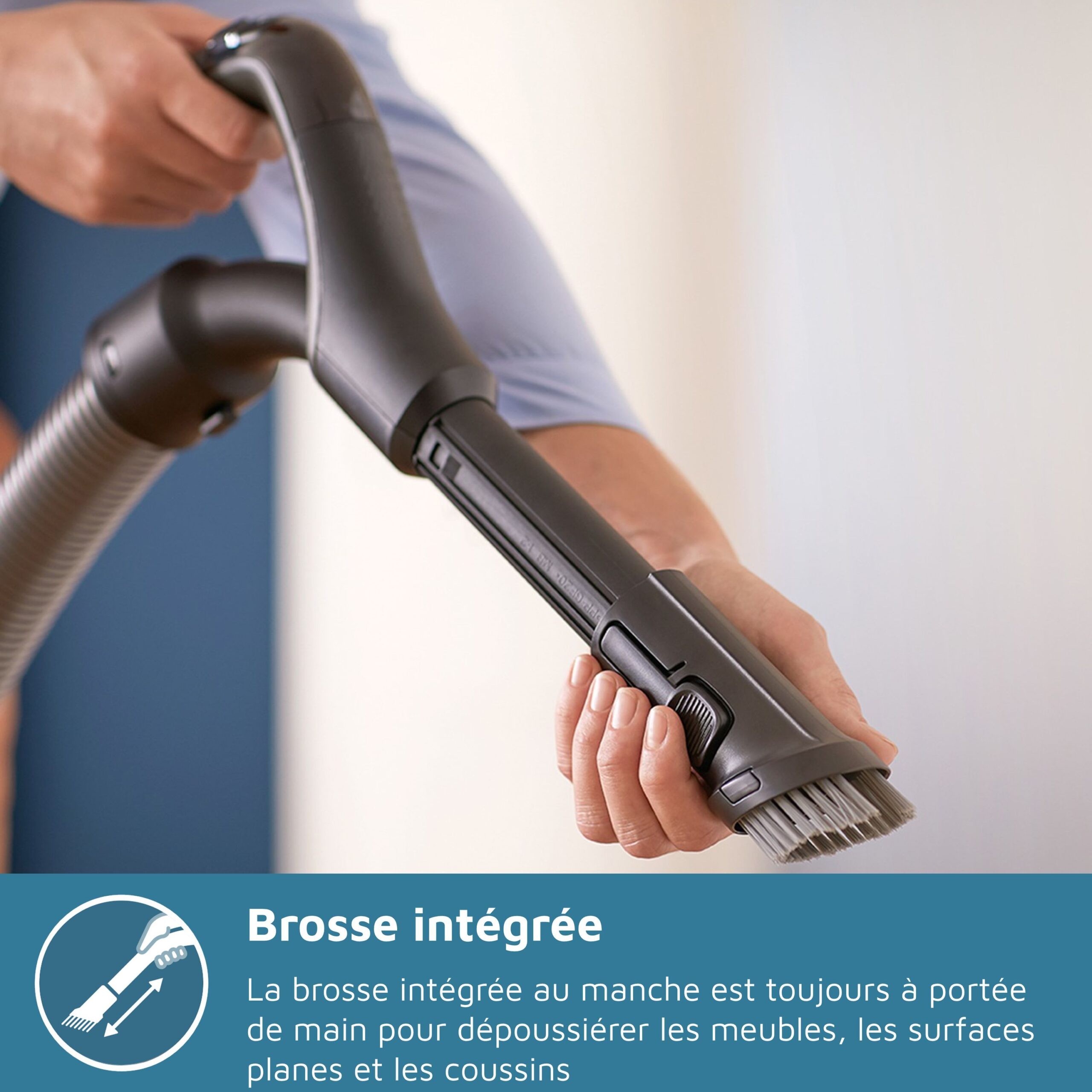 Aspirateur avec sac - PHILIPS - XD3112/09 - Série 3000 Performer Compact - 900W - Noir – Image 8