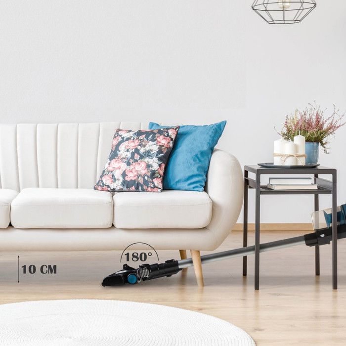 Aspirateur Balai 3-en-1 PRIMO PR501SV - Sans Fil - 18,5V - Sec - HEPA 13 - Gris – Image 3