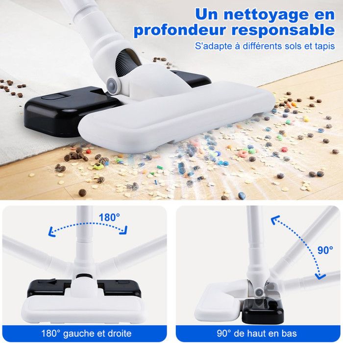 Aspirateur Balai sans Fil - Multifonctionnel 7 en 1 16000pa Léger Aspirateur à Main - avec Réservoir d'eau Amovible – Image 3