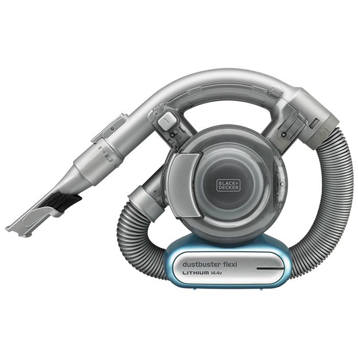 Aspirateur à main BLACK+DECKER Flexi cyclonic 14,4V - Bol 560ml - Triple filtration - Brosse spéciale animaux