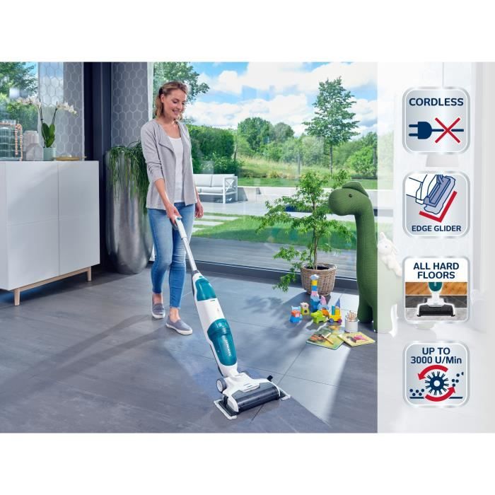 Aspirateur laveur 3-en-1 Regulus Aqua PowerVac Pro 11935 Leifheit, aspirateur lave sol sans fil avec housse pour nettoyage des – Image 3