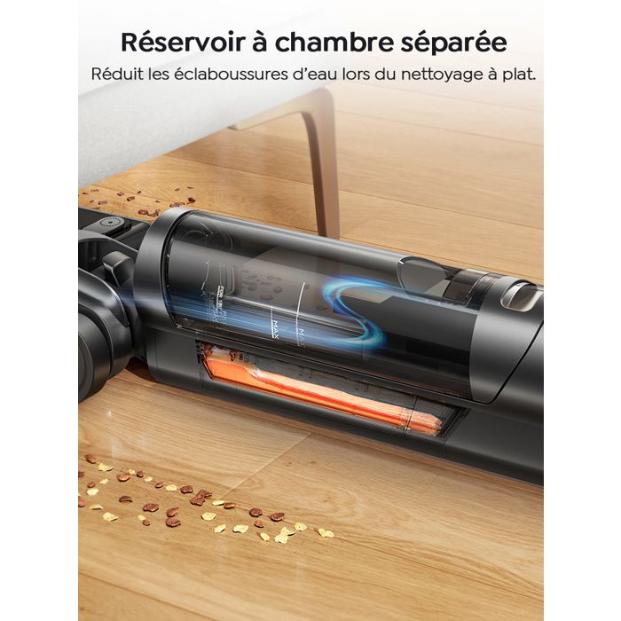 Aspirateur Lavant Laresar S7 Pro Combo - Aspirateur Sans Fi, Séchage Plat 5 Min et Lavage à Chaud 80°C, 19000 Pa, Autonomie 50 Min – Image 2