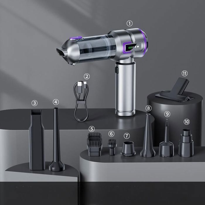 Aspirateur à Main - ACELIFE 21000Pa Aspirateur Voiture Puissant sans Fil 4 en 1 - 3 Vitesses - Maison, Voiture, Bureau – Image 5