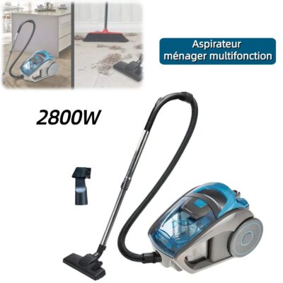 Aspirateur multifonction 2800W, aspirateur domestique, 15000PA, élimination de la poussière et des acariens, conception silencieuse