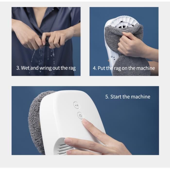 Robot Nettoyeur de Vitre - HUTT DDC55 - Aspiration 3800Pa - Système de Protection à Triple - Télécommande incluse – Image 3