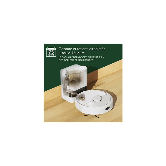 Aspirateur Robot Laveur - IROBOT Roomba 105 Combo + AutoEmpty - 2h - 7000 Pa - 400 ml - Blanc – Image 3
