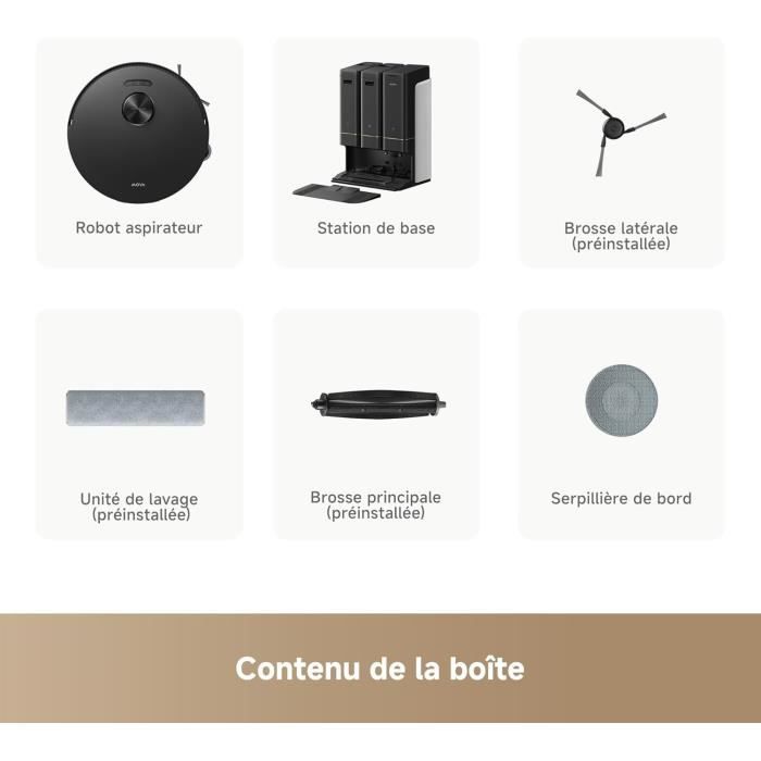 Aspirateur Robot Laveur - MOVA Z50 Ultra - Puissante Aspiration de 19 000 Pa - Détection Multiple de la saleté en Temps réel – Image 7