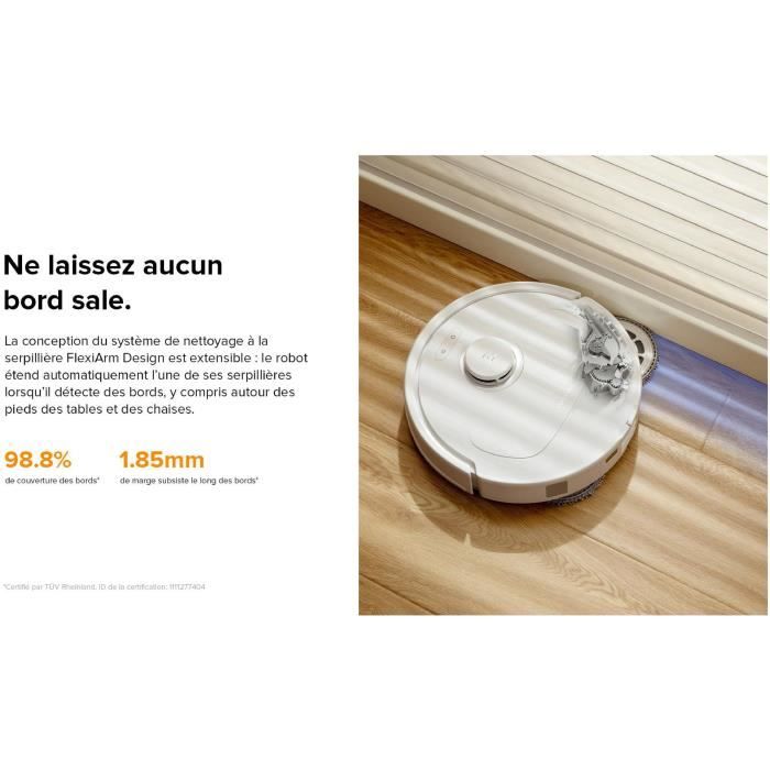 Aspirateur Robot Laveur - ROBOROCK - QRevo Plus - Puissance 7000 Pa - Serpillère extensible - avec Station Multifonction - Blanc – Image 4