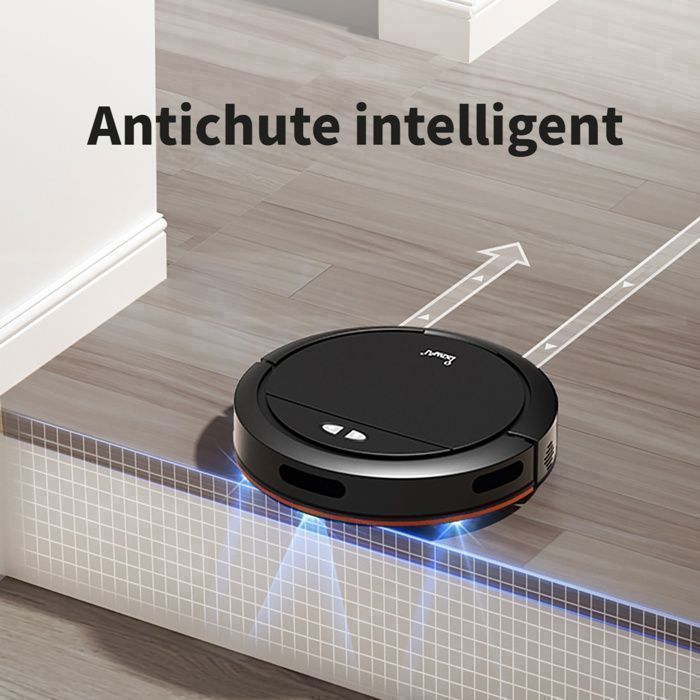 Aspirateur Robot 3 en 1 avec station - 4000Pa, Nettoyage intégré, Navigation gyroscopique, Autonomie 130min, Pour tapis et sols – Image 5