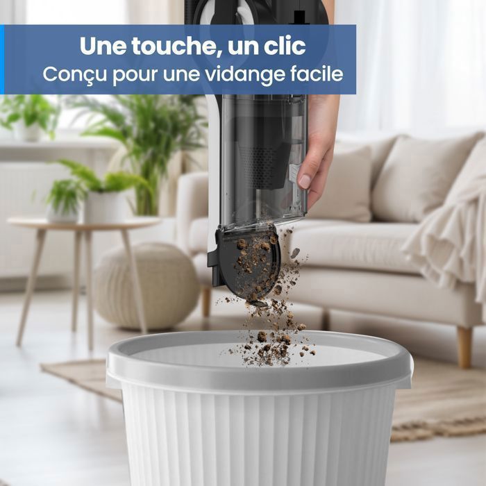Aspirateur Sans Fil, 30000PA/5*2200mAh/40min Fonctionnement, Filtration Efficace, Balai Motorisé avec Phares LED pour Tous Sols – Image 6