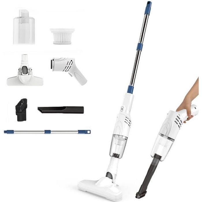 Aspirateur balai - PRUMYA - 1200mAh - Léger - Filtration HEPA - Sans fil