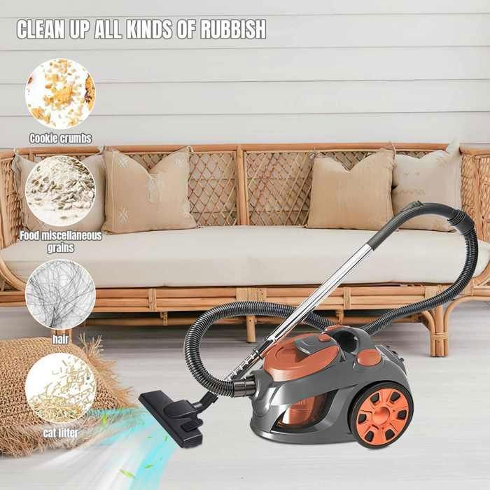 Aspirateur sans sac 3 300 W - Capacité de 3 litres - Silencieux, adapté aux tapis et sols durs – Image 3