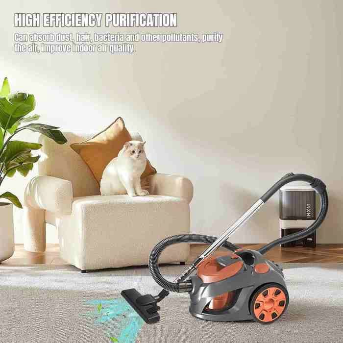 Aspirateur sans sac 3 300 W - Capacité de 3 litres - Silencieux, adapté aux tapis et sols durs – Image 4