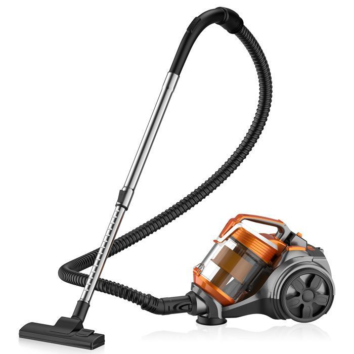 Aspirateur Sans Sac 3600W 15Kpa Puissant, Aspirateur À Main Multifonction Avec Brosse 2-en-1, Fil 5m, Grande Capacité, Nettoyage