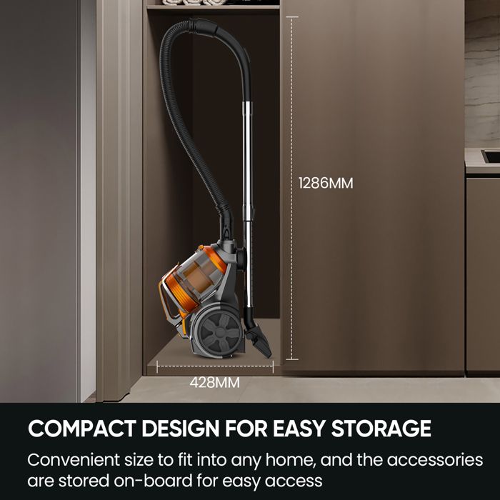 Aspirateur Sans Sac 3600W Puissant avec Brosse 2 en 1 Puissance d'Aspiration 15kPa Filtre HEPA pour Sols Durs et Tapis – Image 5