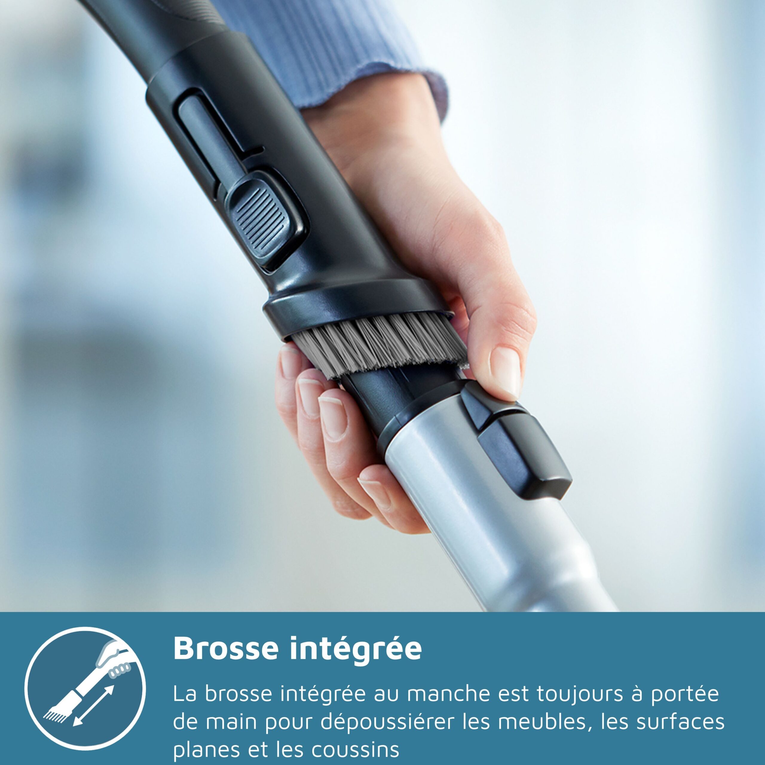 Aspirateur sans sac - PHILIPS - FC9330/09 - Série 3000 PowerPro Compact - 900W - Rouge – Image 6