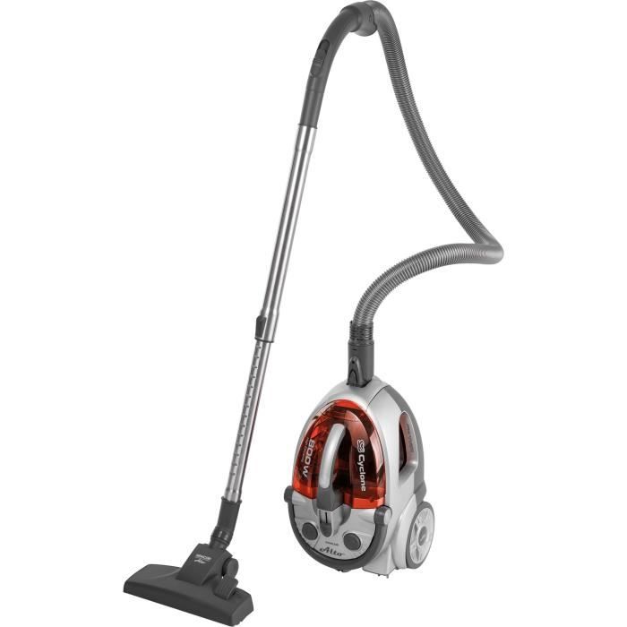 Aspirateur sans sac - SENCOR - SVC 730RD-EUE2 - Moteur ECO 800 W - 76 dBA - 1,5 L - Système Cyclone - Argent / Rouge – Image 7