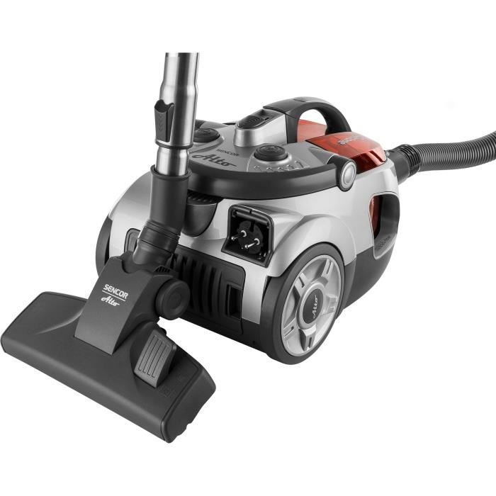 Aspirateur sans sac - SENCOR - SVC 730RD-EUE2 - Moteur ECO 800 W - 76 dBA - 1,5 L - Système Cyclone - Argent / Rouge – Image 8