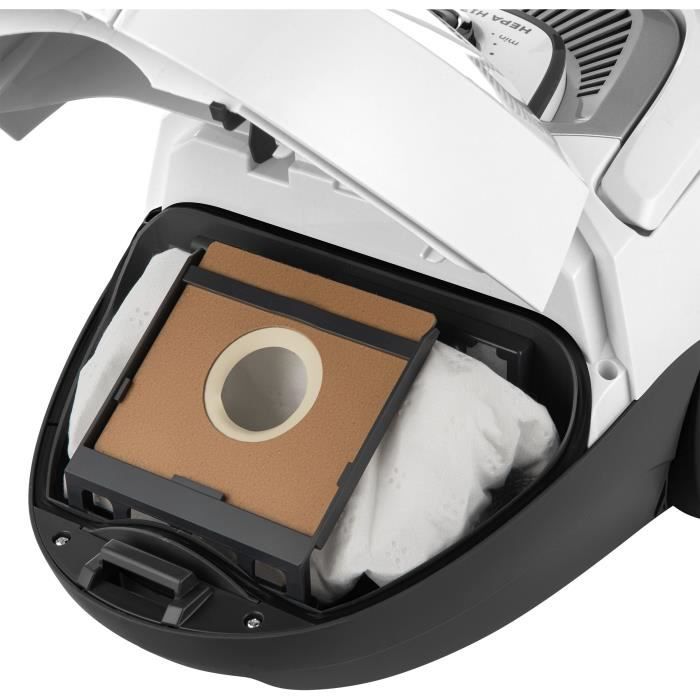 Aspirateur traîneau avec sac - SENCOR - SVC 5500WH - Moteur ECO 700 W - 75 dBA - 2 L - Filtre HEPA H13 - Blanc – Image 4