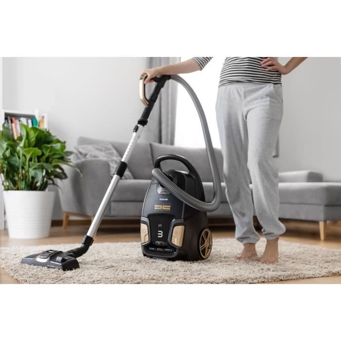 Aspirateur traineau avec sac - SENCOR - SVC 9300BK - 600 W - 59 dB - Noir – Image 8
