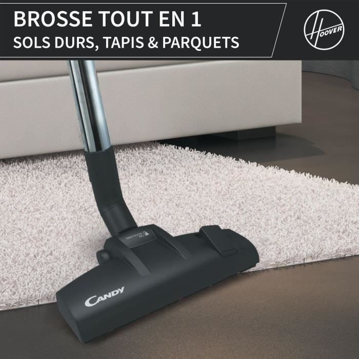 Aspirateur Traineau Sans Sac - CANDY CAF34HM - 800 W - Cassette 2,5 L - 79 dBA - Filtre HEPA 13 lavable – Image 5