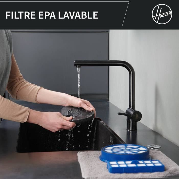 Aspirateur traineau sans sac - HOOVER - HP110HM - 700 W - 78 dBA - 2 L - Bleu – Image 7