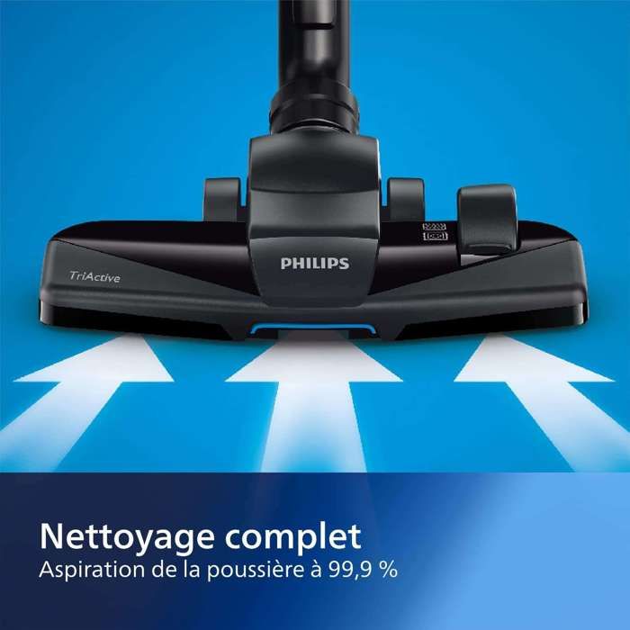 Aspirateur Traineau sans sac PHILIPS PowerPro Compact - FC9332/09 - 900W - Filtre Allergy H13 - Classe énergétique A – Image 2