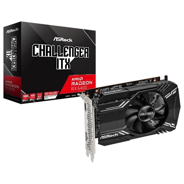 Carte graphique - ASROCK - Radeon RX 6400 Challenger - 4 Go GDDR6 - PCI Express 4.0 - Overclocking – Image 2