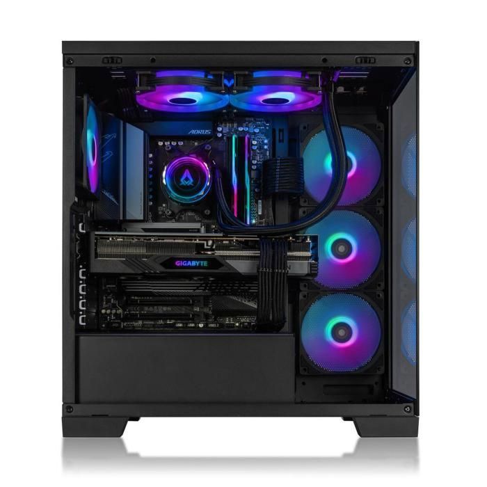 Aurum PC gamer fixe complet AMD Ryzen 7 7800X3D - Ecran LED 27" - GeForce RTX5070 12Go - 32Go - 1To M.2 SSD - Windows 11 - 110-FR – Image 4