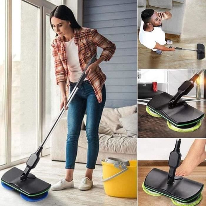 Balai électrique rotatif sans fil - FOLAYA - Deluxe - Li-Ion 74 V - 2000 mAh - Noir – Image 2