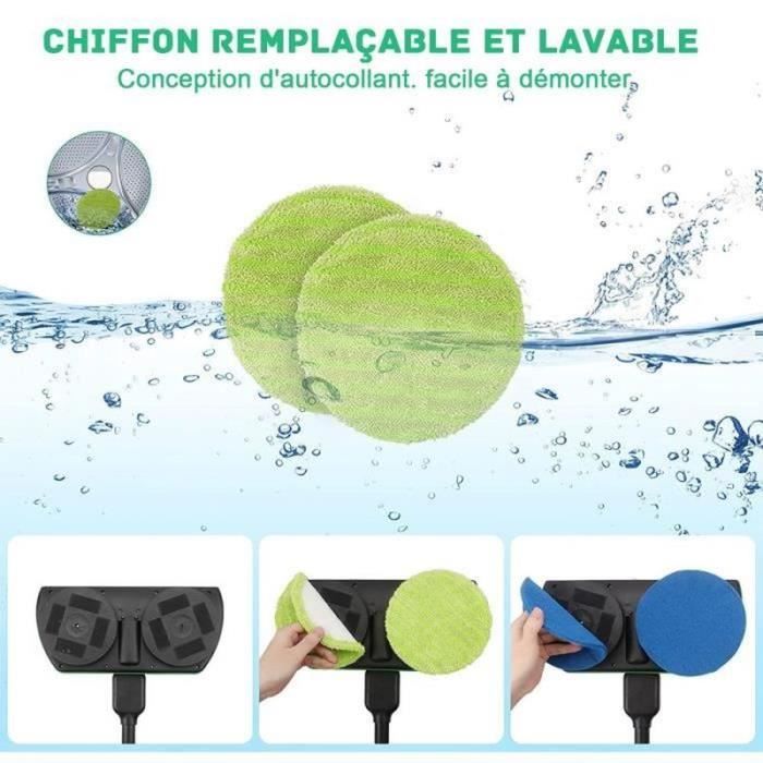 Balai électrique rotatif sans fil - FOLAYA - Deluxe - Li-Ion 74 V - 2000 mAh - Noir – Image 4