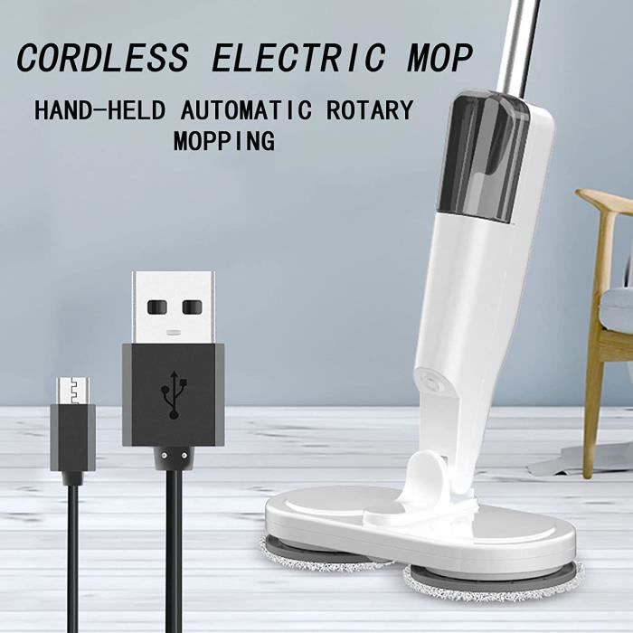 Balai électrique sans Fil, Charge USB Balai électrique Paresseux avec Bec de Ventilateur, Batterie au Lithium intégrée de 355 – Image 3