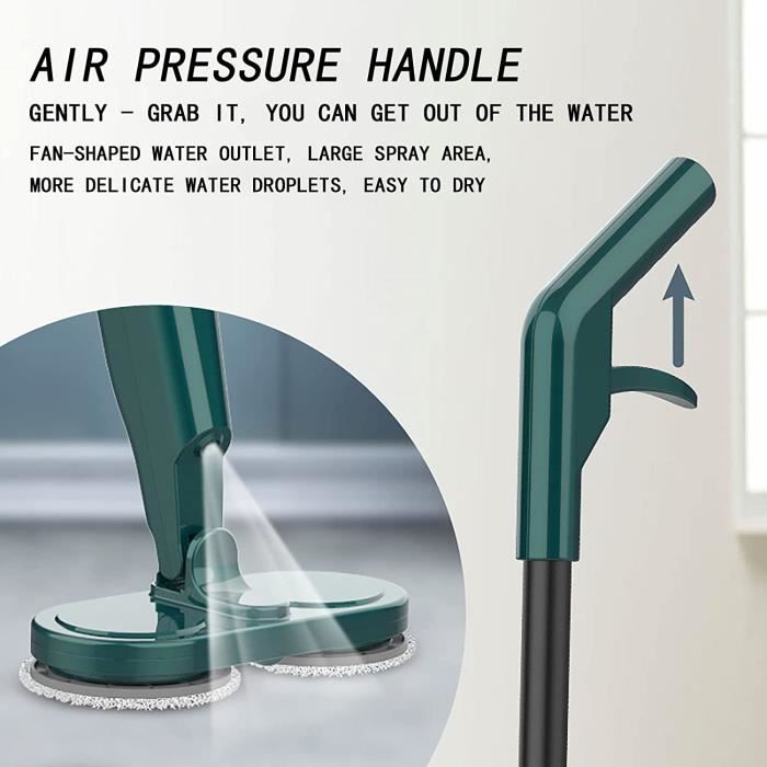 Balai électrique sans Fil, Charge USB Balai électrique Paresseux avec Bec de Ventilateur, Batterie au Lithium intégrée de 355 – Image 4