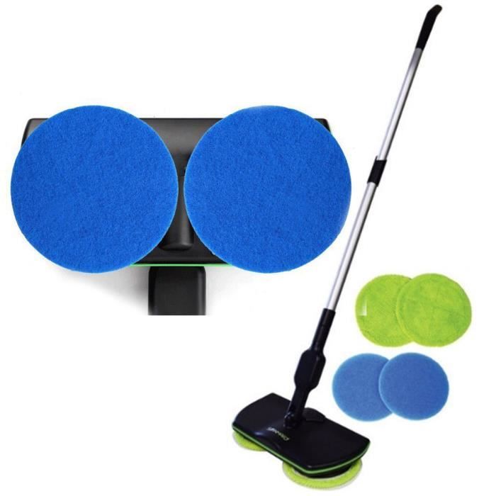 Balai Electrique Sans Fil Rechargeable - PRUMYA - Machine à Polir Les Sols - Double Rotation - 1200 mAh