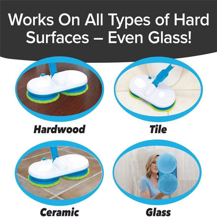 Balai électrique sans fil-Chargement USB-40w-Microfibre – Image 4