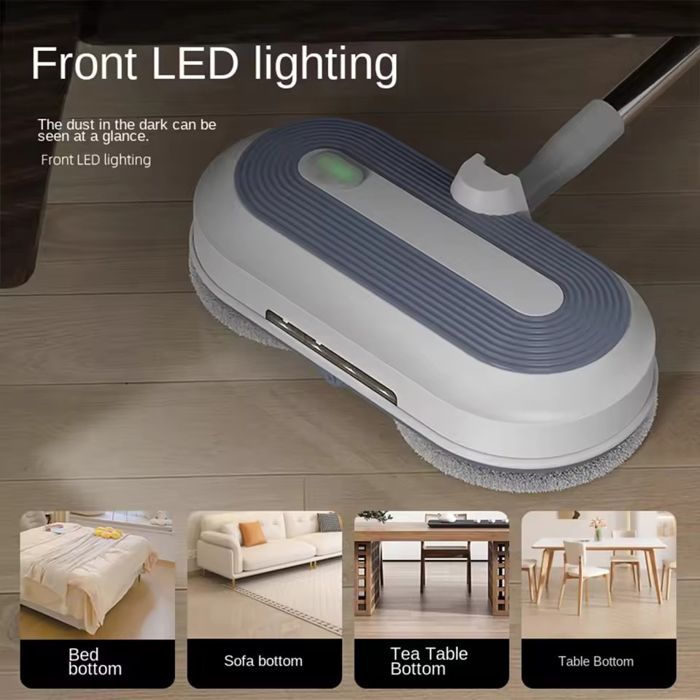 Balai électrique sans fil - Balai électrique - 4 modes réglables - Humide et sec - Éclairage LED - 7500 tr/min - Silencieux – Image 2