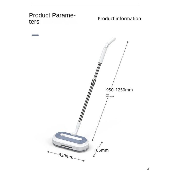 Balai électrique sans fil - Balai électrique - 4 modes réglables - Humide et sec - Éclairage LED - 7500 tr/min - Silencieux – Image 4