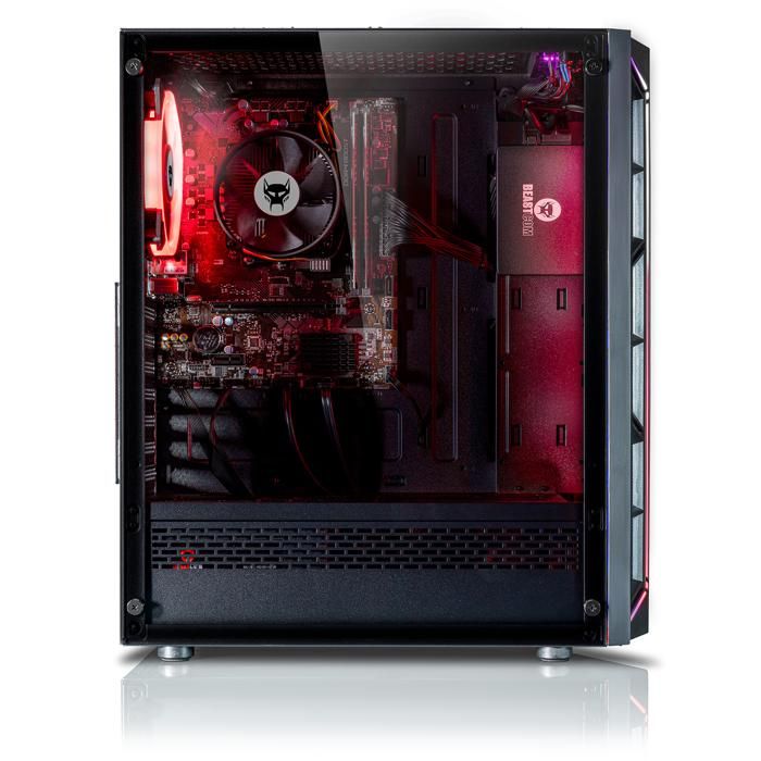 BEASTCOM Q3 Essential Gaming, PC Gamer Complet, AMD Ryzen 3 4300G 4X4.00GHz, 4K Vega 8, 8Go RAM, 256GB SSD,WiFi, Win11 – Image 3