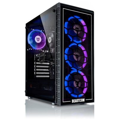 BEASTCOM Q5  Pro Gaming, PC Gamer, AMD Ryzen 7 5700X, NVIDIA RTX 5060, 32Go RAM, 1 To  NVMe, WiFi, Win11