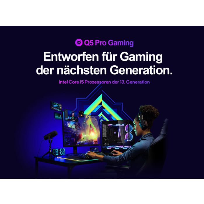 BEASTCOM Q5 Pro Gaming, PC Gamer, Intel Core i5-13400F, NVIDIA RTX 5060 Ti, 32Go RAM, 1 To NVMe, WiFi, Win11 – Image 4