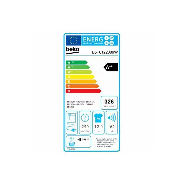 BEKO Sèche-linge 12kg Pompe à Chaleur 14 Programmes – Image 3