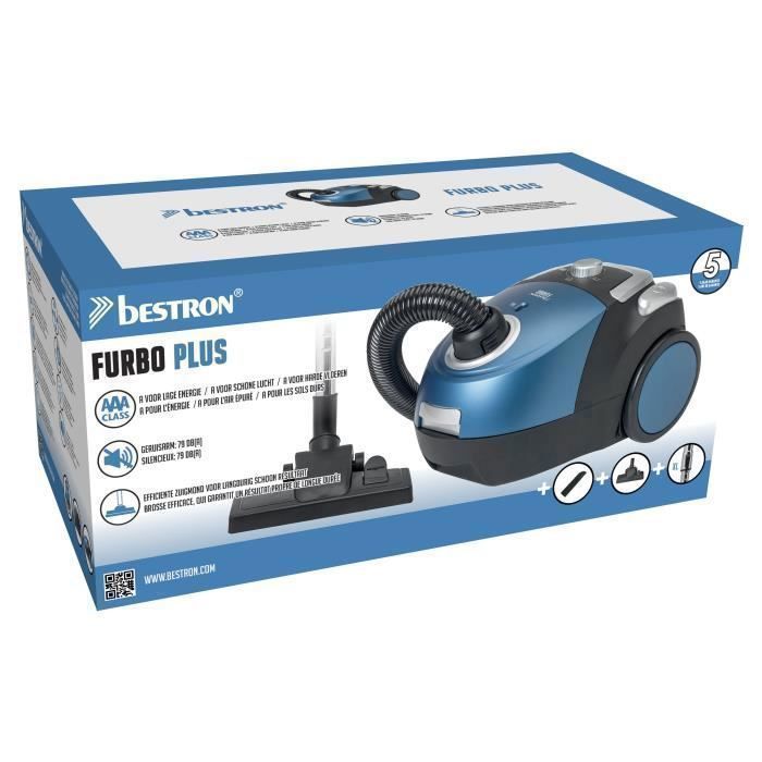 Aspirateur traineau - BESTRON - ABG450RSE - Classe énergétique A - 79 dB - Sac 1,1L – Image 6