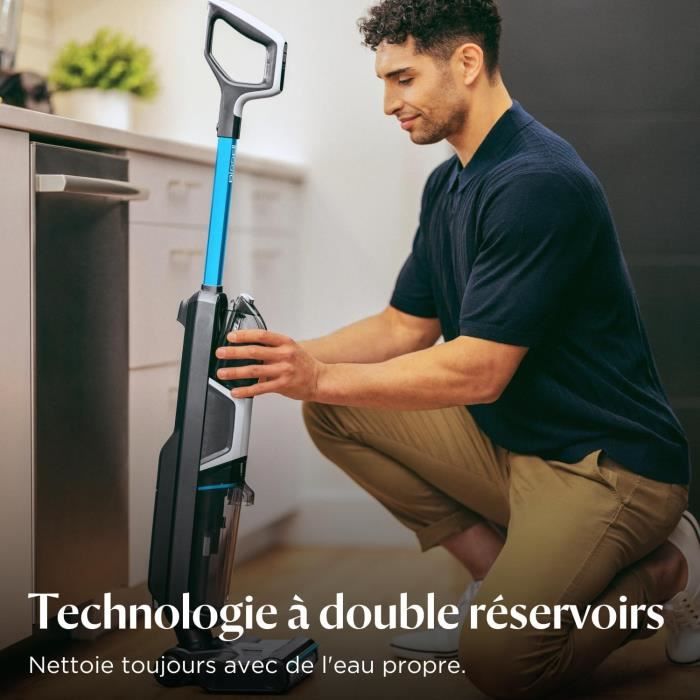 BISSELL Crosswave HF3 Select 3639N - Nettoyeur 3 en 1 sans fil - Silencieux et maniable – Image 6