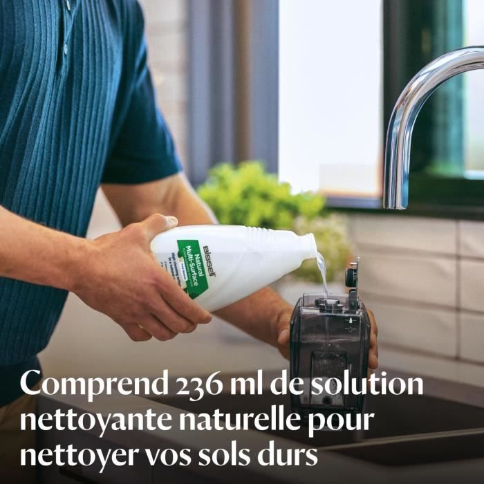 BISSELL Crosswave HF3 Select 3639N - Nettoyeur 3 en 1 sans fil - Silencieux et maniable – Image 7