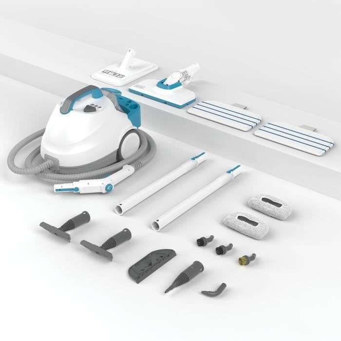 BLACK+DECKER - BHSMP2314-QS - Nettoyeur Vapeur traineau multifonction 2300W - Réservoir : 1,2L - Câble : 8m - 14 accessoires – Image 7