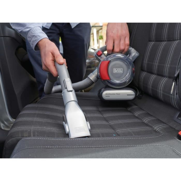 BLACK+DECKER PD1200AV Dustbuster Flexi Auto - Aspirateur à main 12V - Connexion voiture - action cyclonique – Image 3